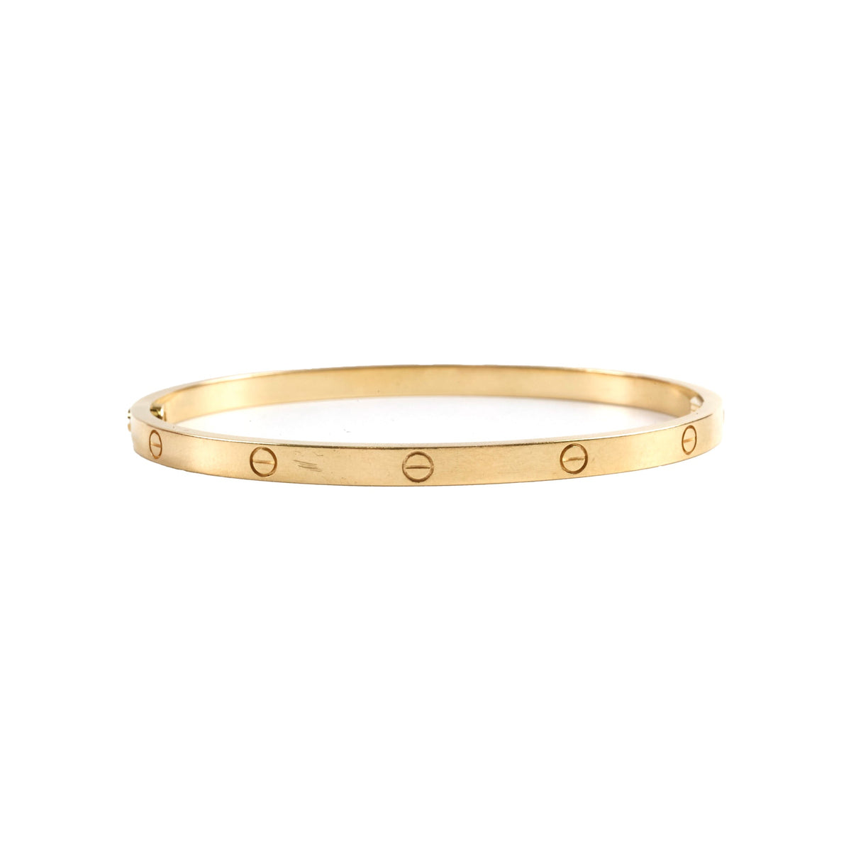 Cartier Small Model Love Bracelet Yellow Gold Size 17 - photo 1