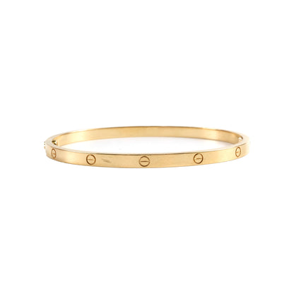 Cartier Small Model Love Bracelet Yellow Gold Size 17 - photo 1