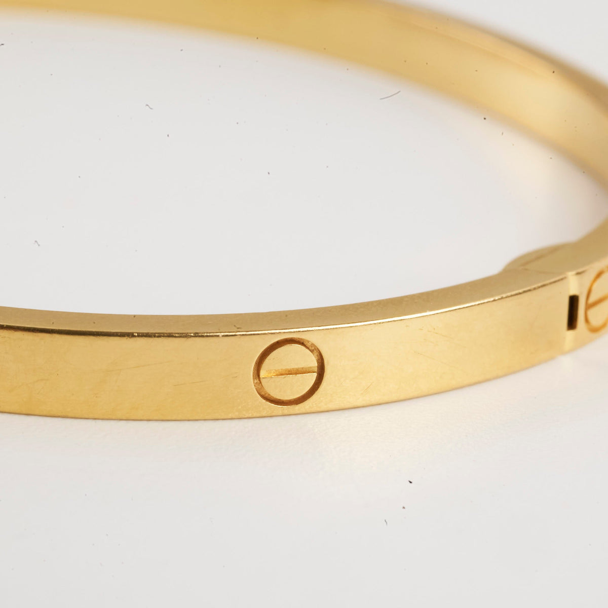 Cartier Small Model Love Bracelet Yellow Gold Size 17 - photo 6