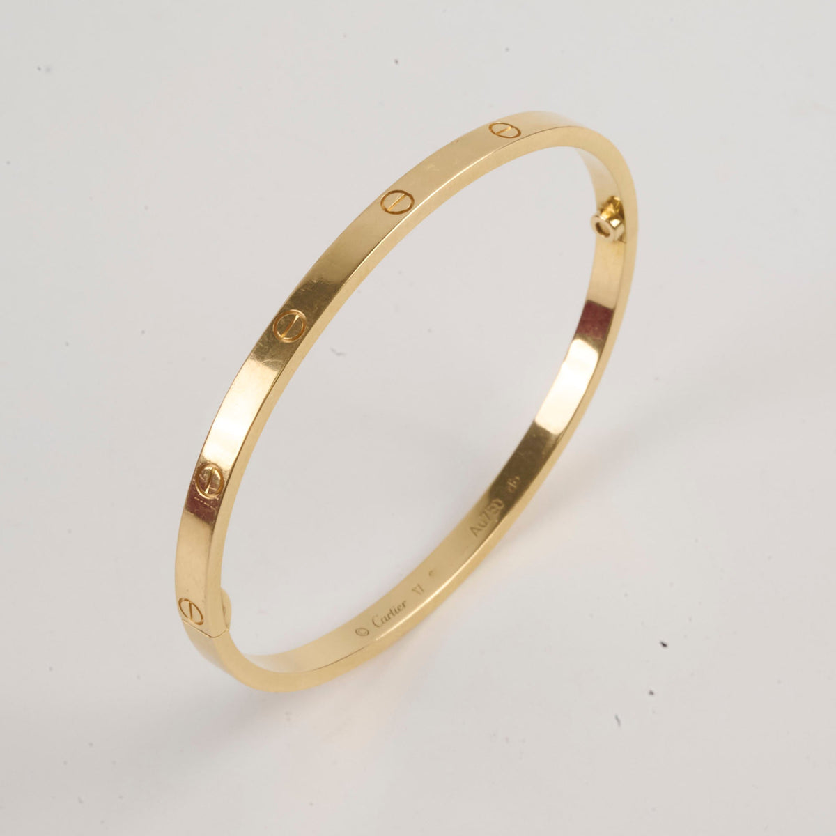 Cartier Small Model Love Bracelet Yellow Gold Size 17 - photo 3