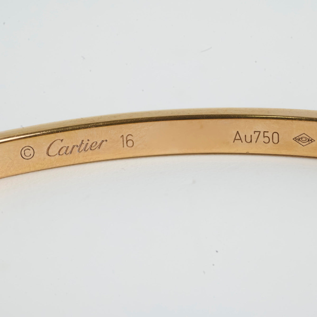 Cartier Small Model Love Bracelet 10 Diamonds Size 16 - photo 5