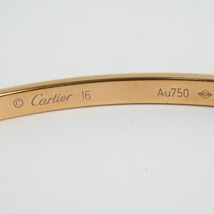 Cartier Small Model Love Bracelet 10 Diamonds Size 16 - photo 5