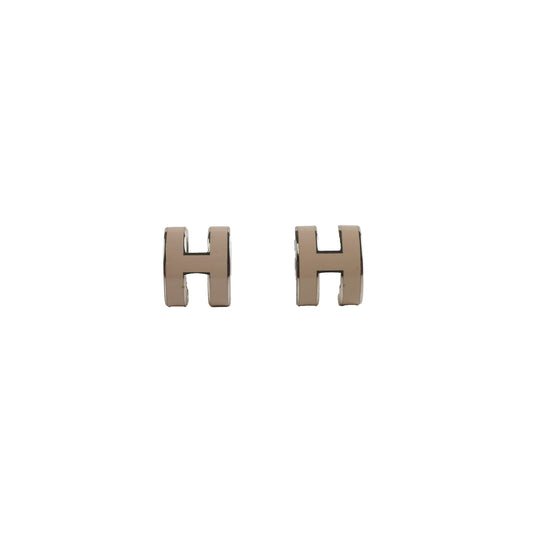 Hermes Pop H Earrings Cream - photo 1