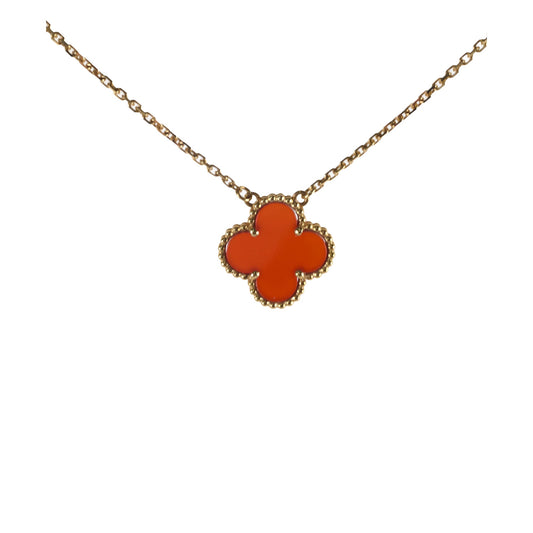 Van Cleef & Arpels Vintage Alhambra Carnelian Necklace - photo 1