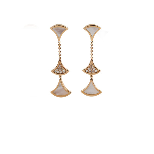 Bulgari Diva's Dream Mother of Pearl Diamonds Earrings - photo 1