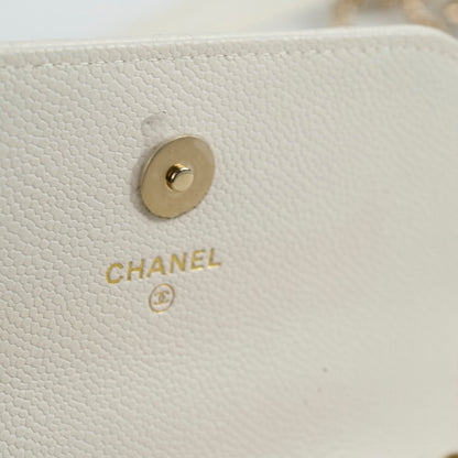 Chanel Mini Business Affinity Caviar Ivory White (microchip) - photo 8