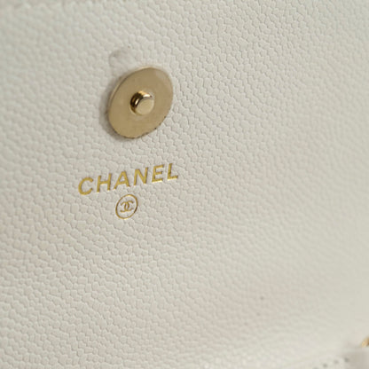 Chanel Mini Business Affinity Caviar Ivory White (microchip) - photo 7