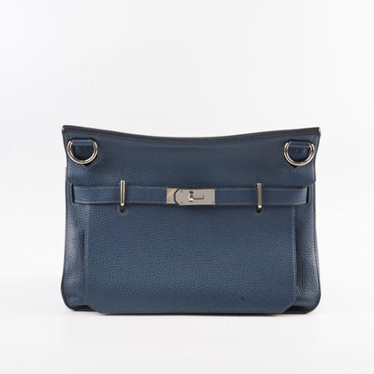Hermes Jypsiere 34 Navy Square Q Stamp - photo 2