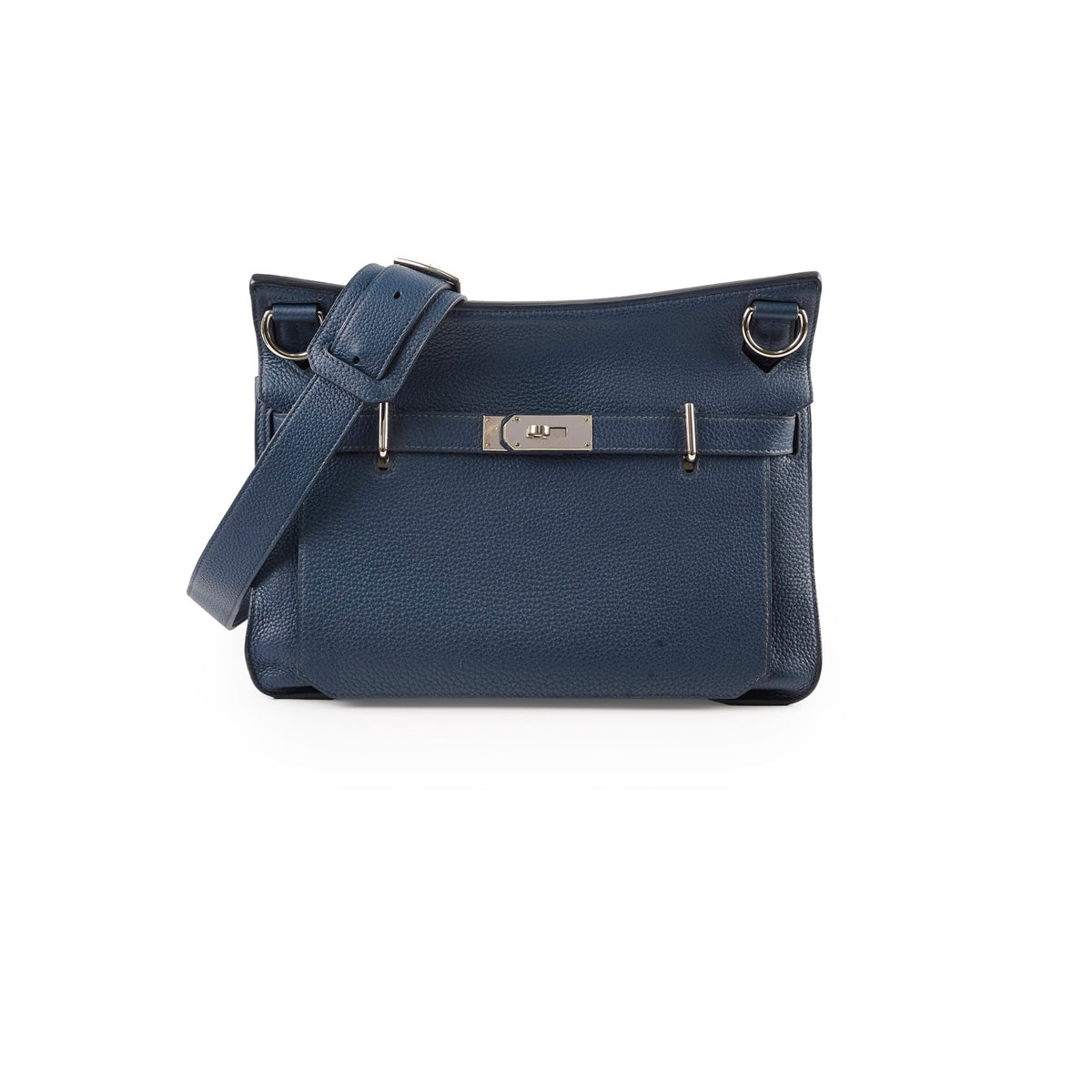 Hermes Jypsiere 34 Navy Square Q Stamp - photo 1