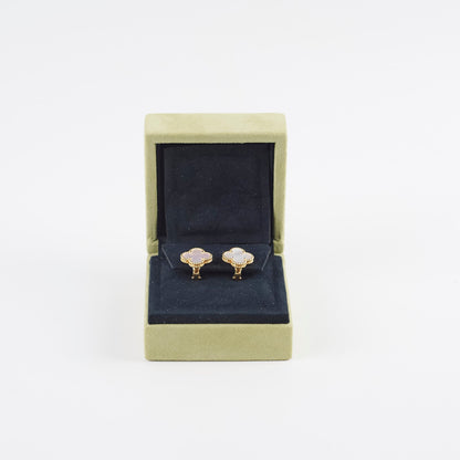 Van Cleef & Arpels VCA Alhambra Mother of pearl MOP Earrings - photo 5