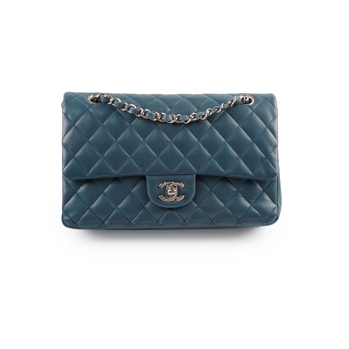 Chanel Medium/Large Double Classic Flap Blue - photo 1