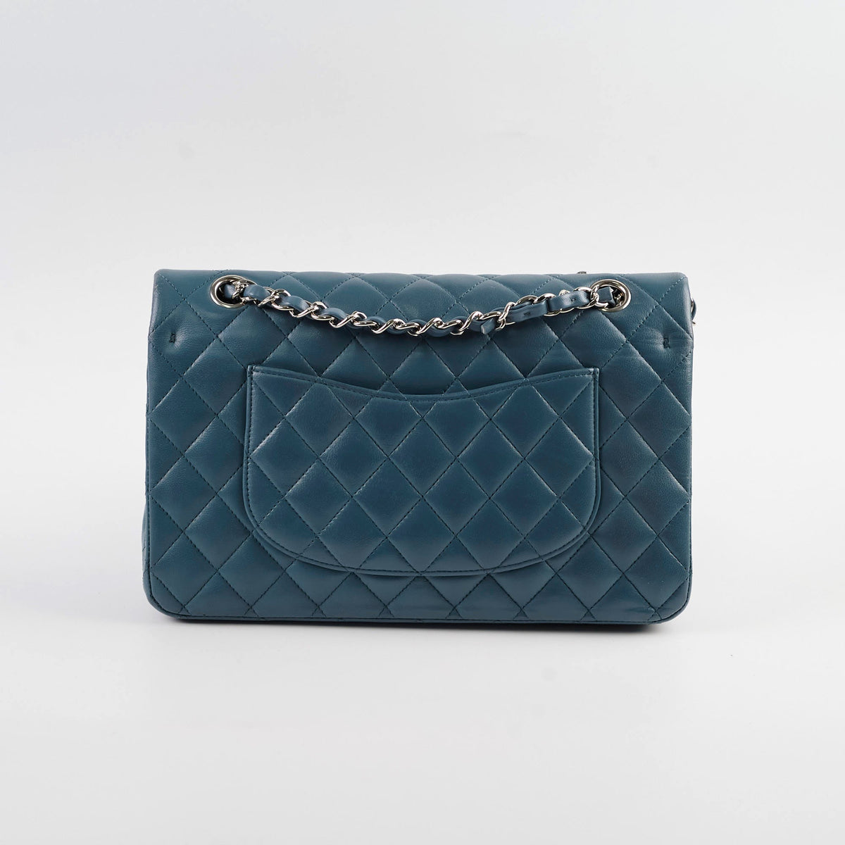 Chanel Medium/Large Double Classic Flap Blue - photo 2