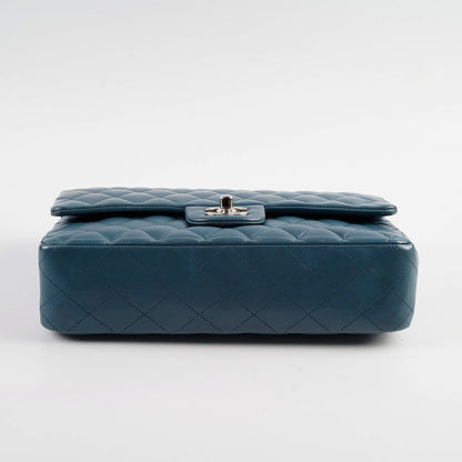 Chanel Medium/Large Double Classic Flap Blue - photo 3
