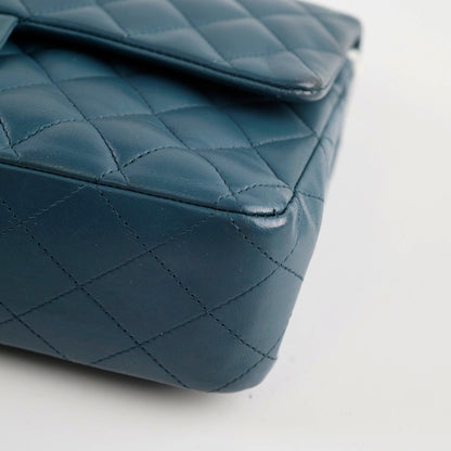 Chanel Medium/Large Double Classic Flap Blue - photo 16