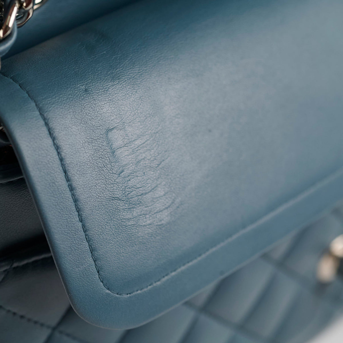 Chanel Medium/Large Double Classic Flap Blue - photo 10