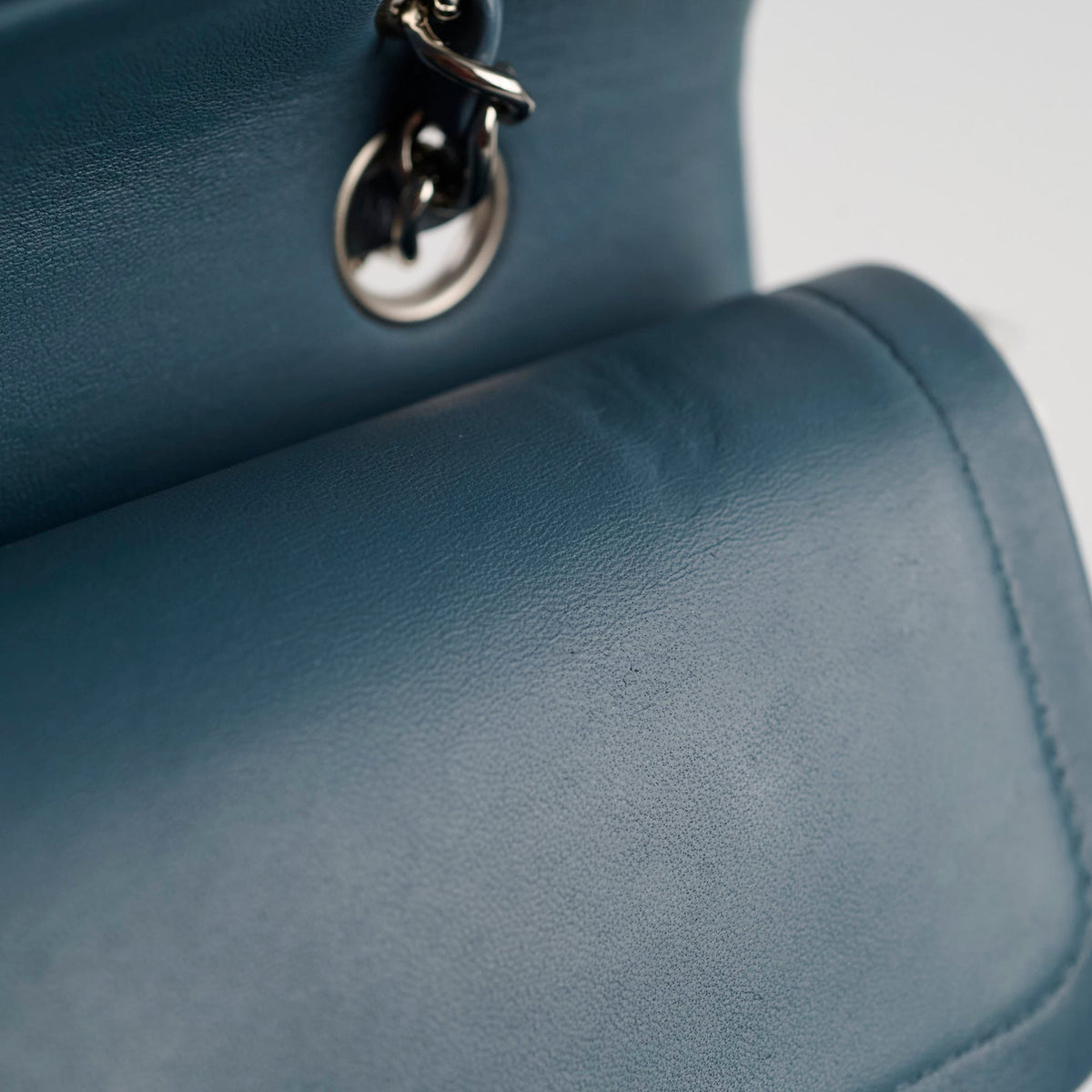 Chanel Medium/Large Double Classic Flap Blue - photo 8