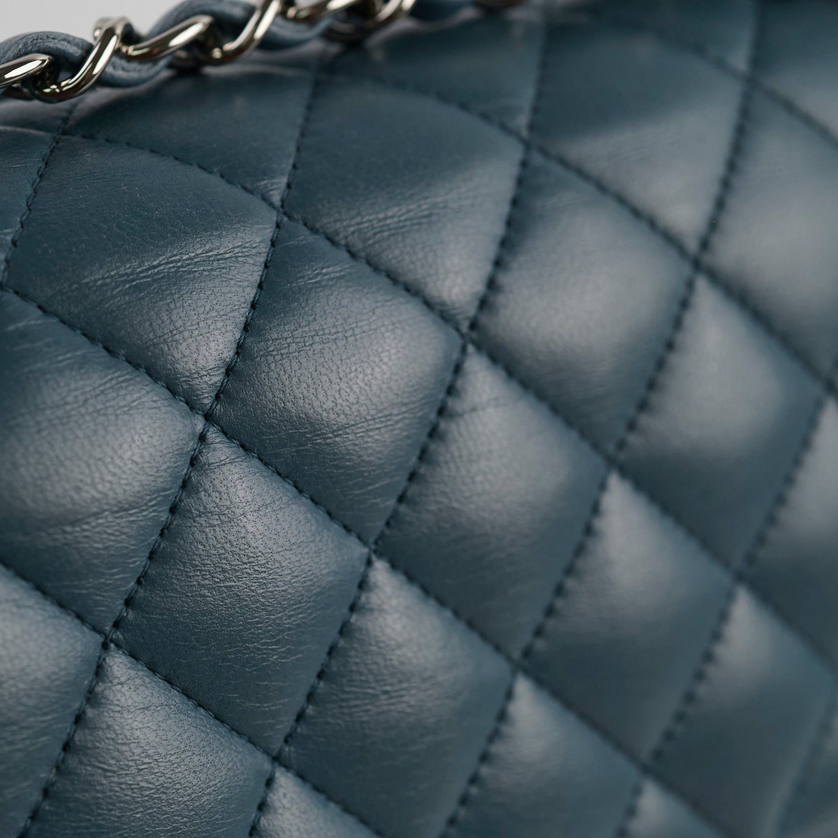 Chanel Medium/Large Double Classic Flap Blue - photo 7