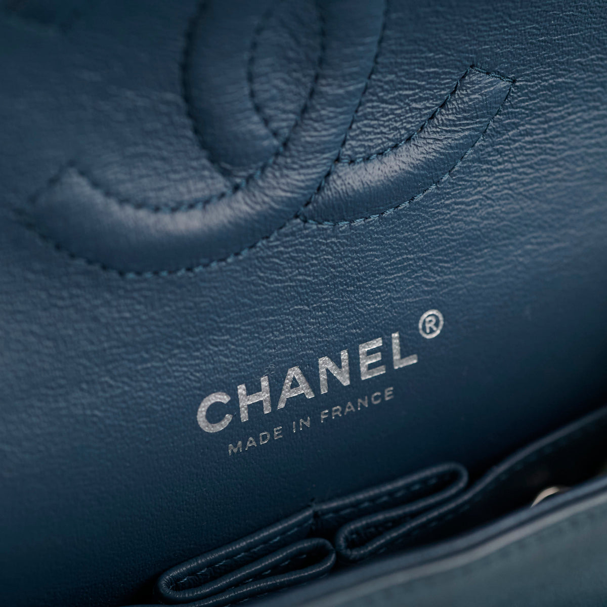 Chanel Medium/Large Double Classic Flap Blue - photo 6