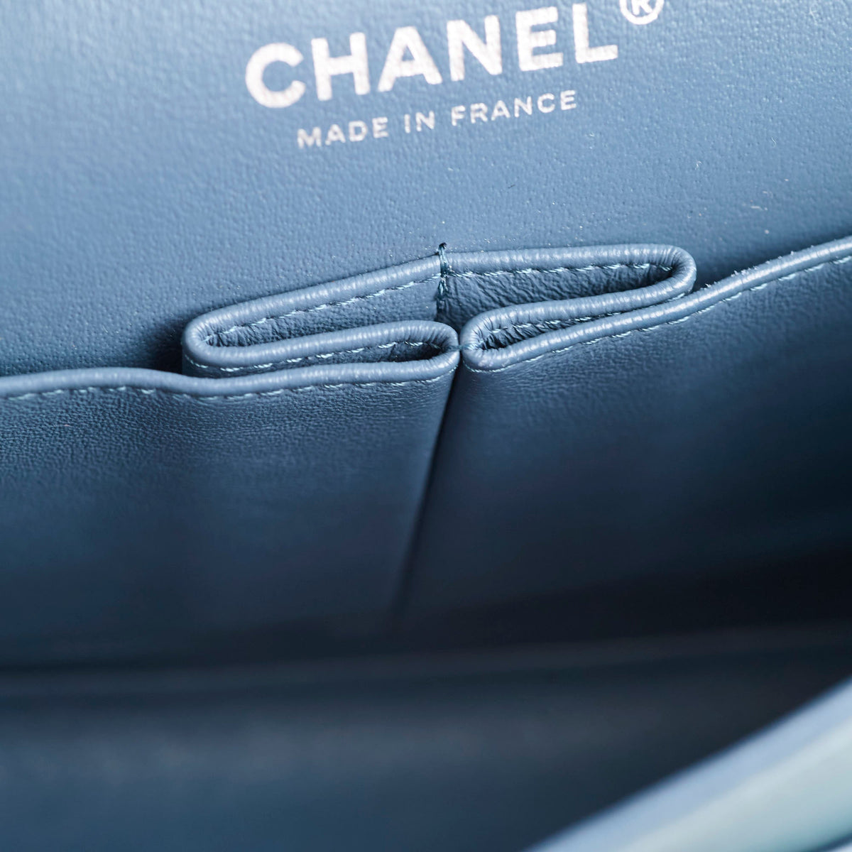 Chanel Medium/Large Double Classic Flap Blue - photo 4
