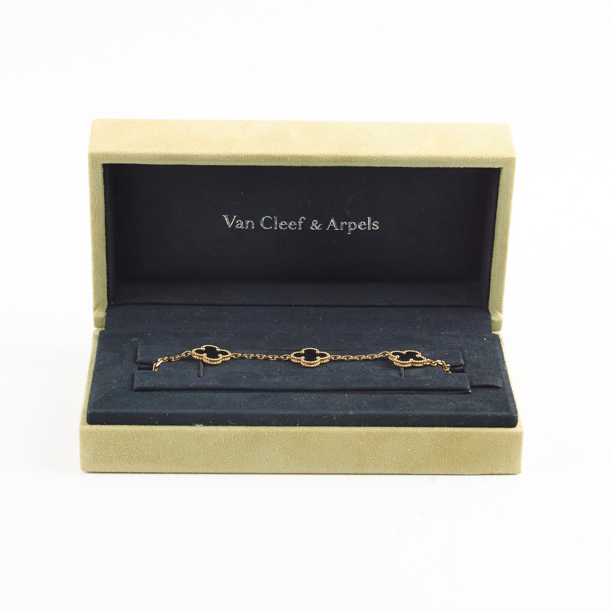Van Cleef & Arpels Vintage Alhambra 5 Motifs Bracelet Onyx 2022 - photo 2