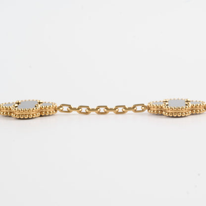Van Cleef & Arpels Vintage Alhambra 5 Motifs Bracelet Onyx 2022 - photo 8