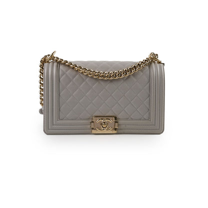 Chanel Caviar Old Medium Grey Series Microchip - photo 1