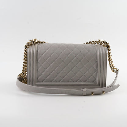 Chanel Caviar Old Medium Grey Series Microchip - photo 2