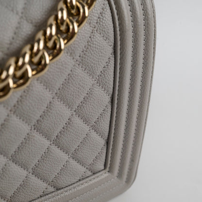 Chanel Caviar Old Medium Grey Series Microchip - photo 11