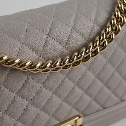 Chanel Caviar Old Medium Grey Series Microchip - photo 10