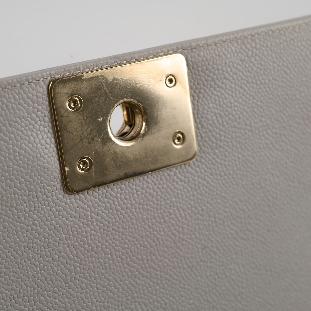 Chanel Caviar Old Medium Grey Series Microchip - photo 8