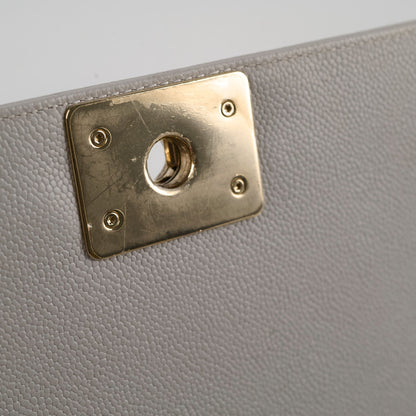 Chanel Caviar Old Medium Grey Series Microchip - photo 8