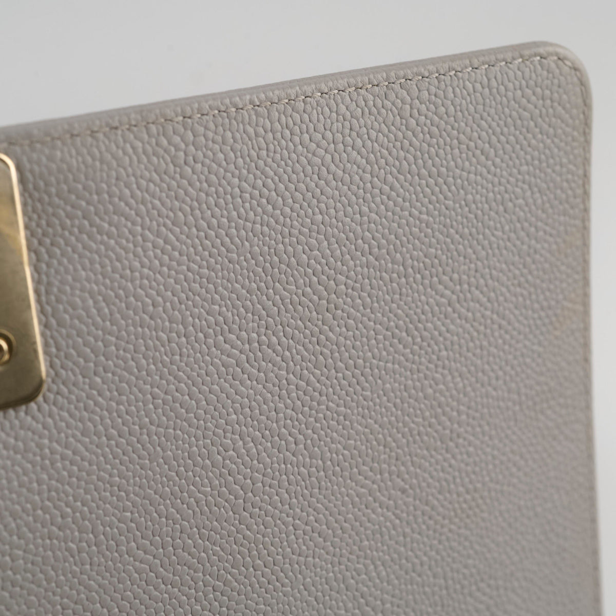 Chanel Caviar Old Medium Grey Series Microchip - photo 7