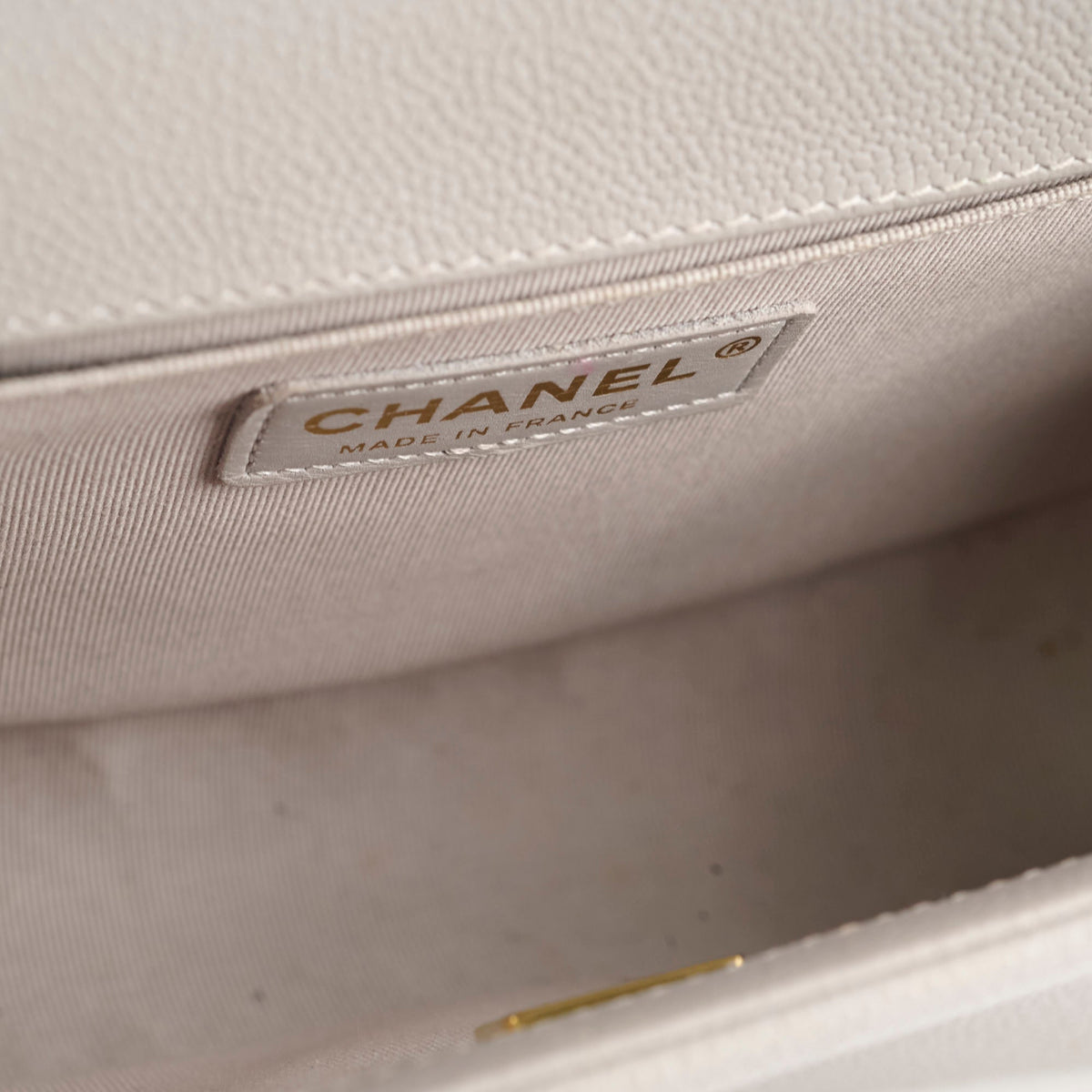 Chanel Caviar Old Medium Grey Series Microchip - photo 6