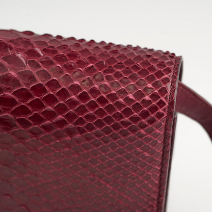 Celine Python Medium Classic Box Burgundy - photo 18