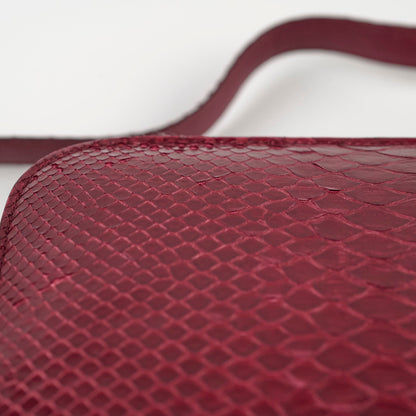 Celine Python Medium Classic Box Burgundy - photo 12