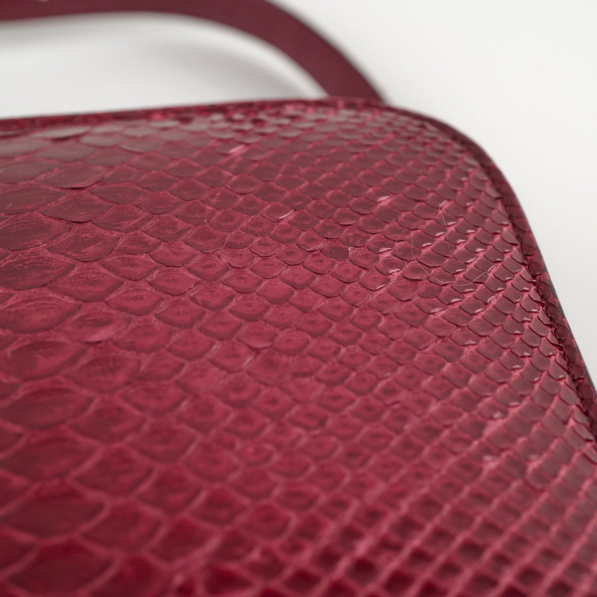 Celine Python Medium Classic Box Burgundy - photo 11