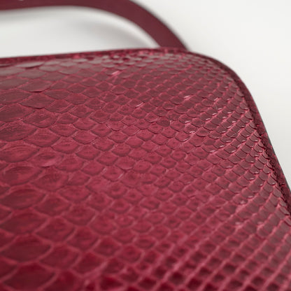 Celine Python Medium Classic Box Burgundy - photo 11