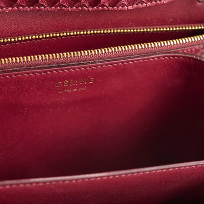 Celine Python Medium Classic Box Burgundy - photo 7