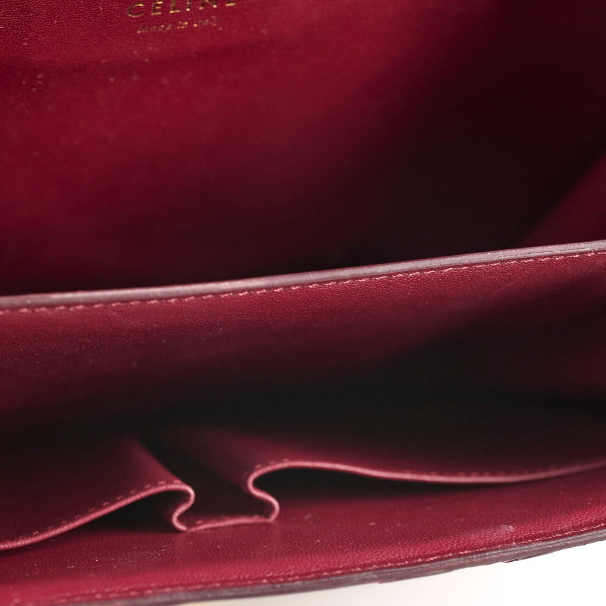 Celine Python Medium Classic Box Burgundy - photo 6