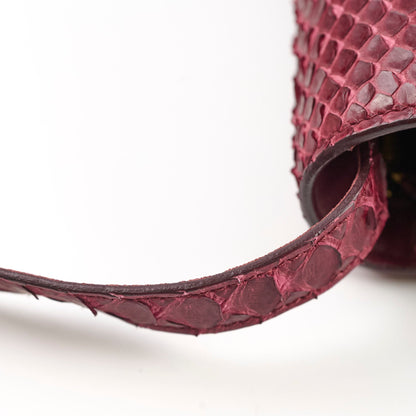 Celine Python Medium Classic Box Burgundy - photo 15