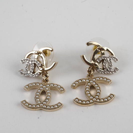 Chanel Triple CC Pearly Earrings - photo 2