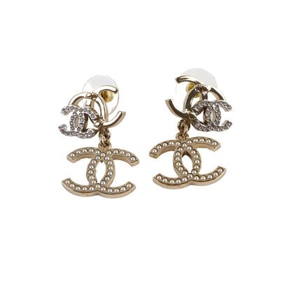Chanel Triple CC Pearly Earrings - photo 1