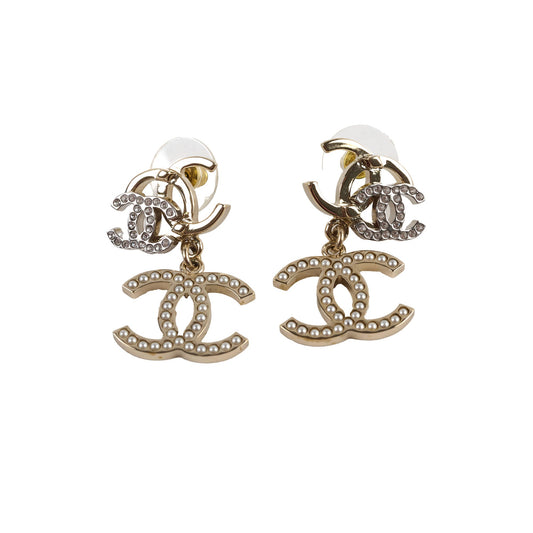 Chanel Triple CC Pearly Earrings - photo 1