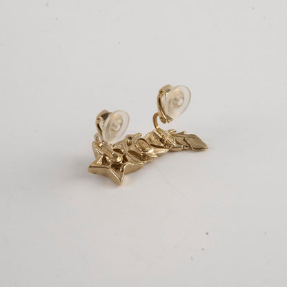 Chanel Plated Strass & Faux Pearl CC Earcuff Clip On Earrings - photo 5