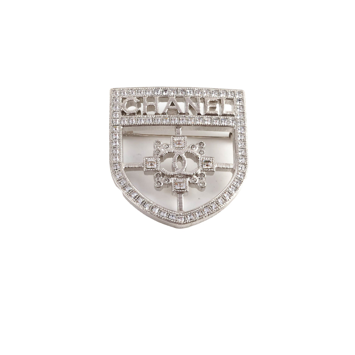 Chanel Shield Crystal Brooch - photo 1