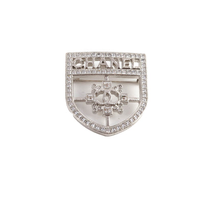 Chanel Shield Crystal Brooch - photo 1
