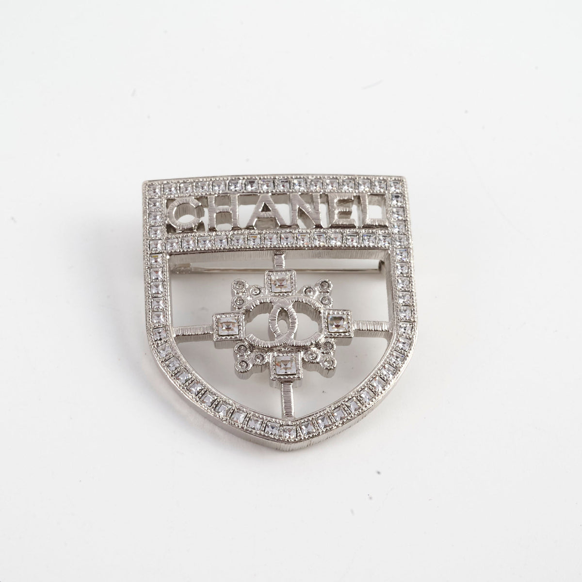 Chanel Shield Crystal Brooch - photo 2