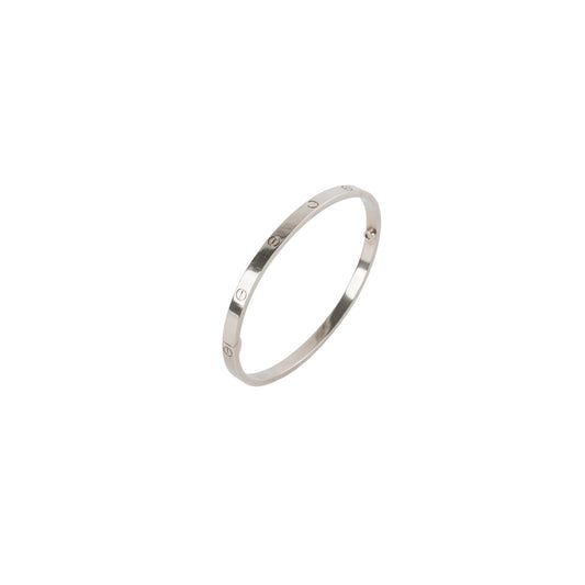 Cartier Small Model Love Bracelet Size 17 White Gold - photo 1