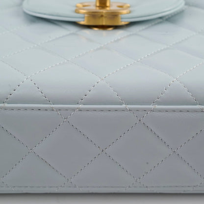 Chanel Mini Kelly Blue Calfskin Microchipped - photo 10