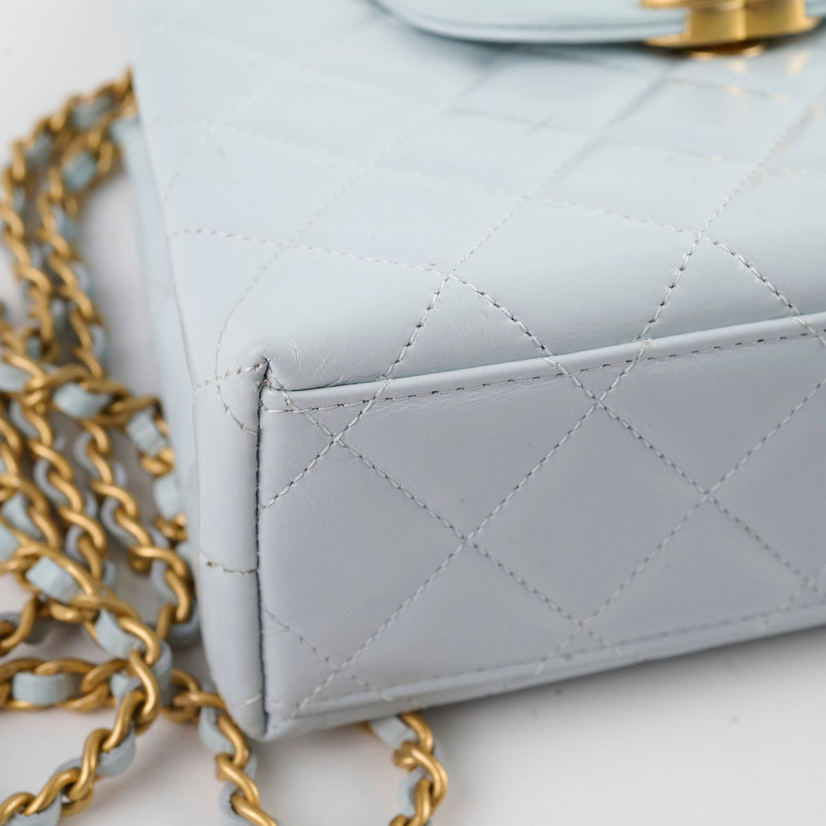 Chanel Mini Kelly Blue Calfskin Microchipped - photo 9